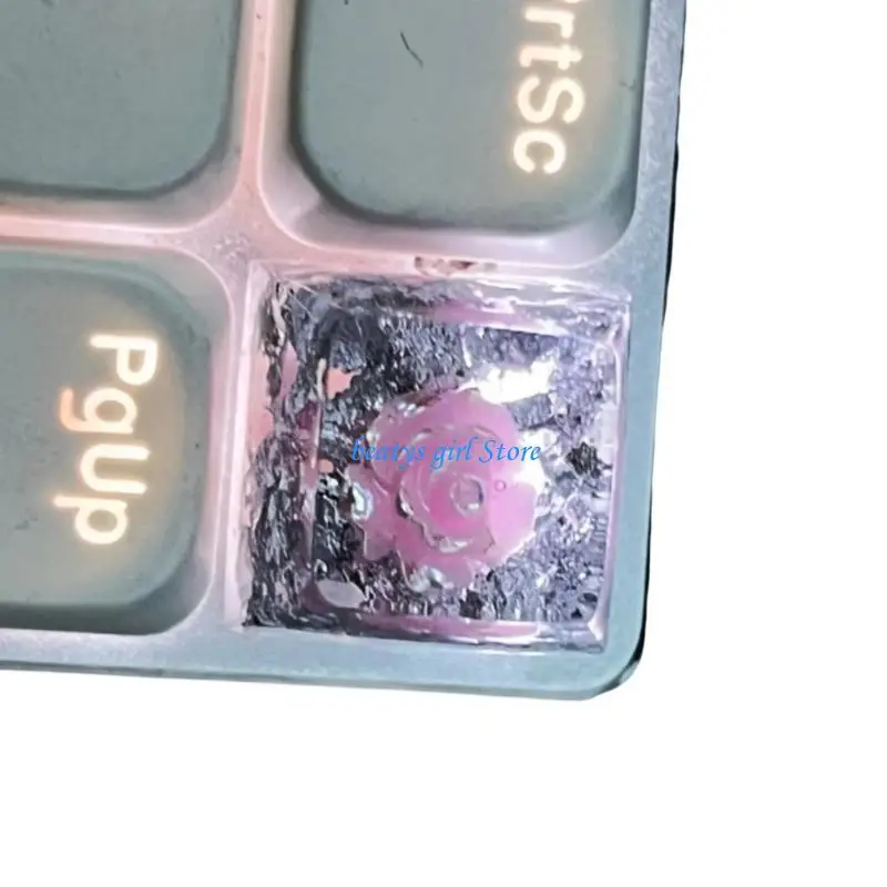 C7AB Camellia Keycap Nhựa Handmade để thay thế bàn phím cơ học