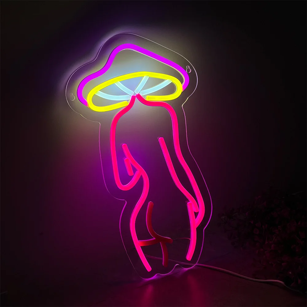 Neon Light LED Night Lights USB Connected Sign Neon Sign for Home Bar Bedroom Wall Decor Party Art Decoration Gift for Her/Him