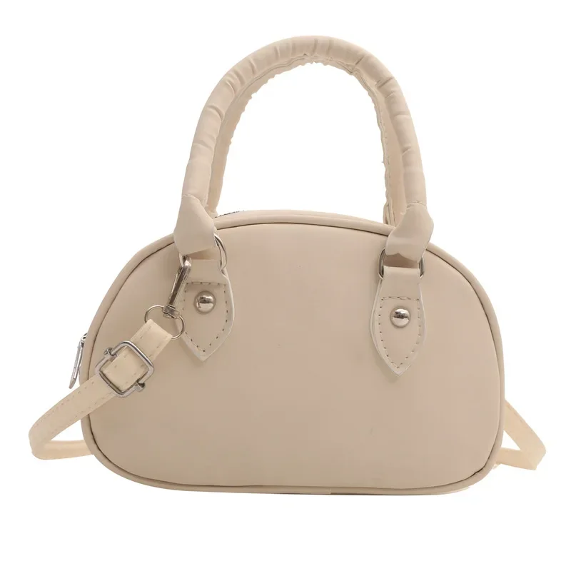 حقيبة بيسبول أنيقة متعددة الاستخدامات حقيبة يد نسائية حقيبة كتف كروسبودي جو ريترو لربيع وصيف نمط جديد من ألياف البوليستر الناعمة