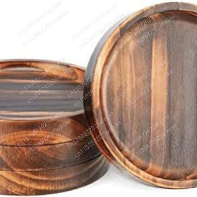 Wooden thermal insulation foot pads, light luxury wooden household desktop thermal insulation pads simple wooden glass water cup