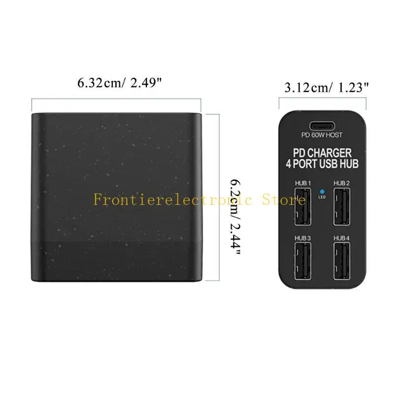 Adapter Hub G8DB Multiport USB2.0 Adapter со светодиодным индикатором Portable USB Extender