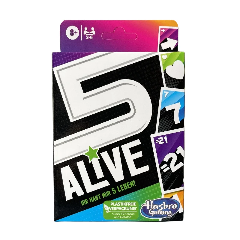 

UNO 5 ALIVE Solitaire Standard Edition Multiplayer Casual Party Board Game Parent-Child Interaction Super Fun Poker Solitaire