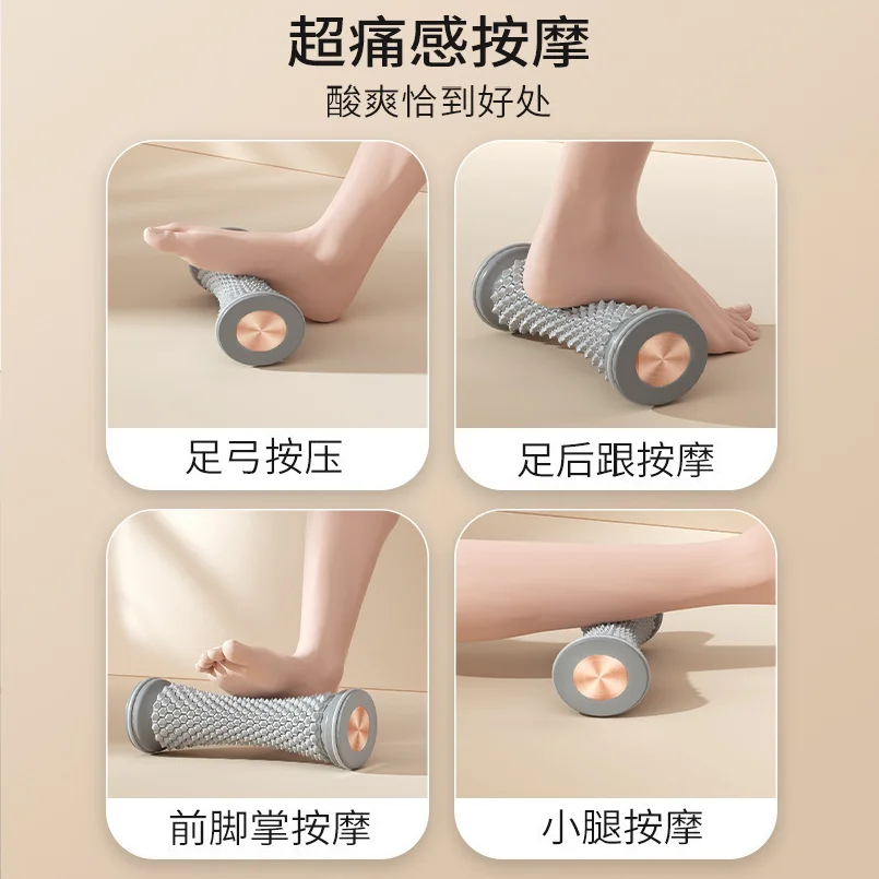 Foot Roller Yoga Massage Ball Plantar Fascia Roller Muscle Relaxation Care Plastic Manual Foot Massager