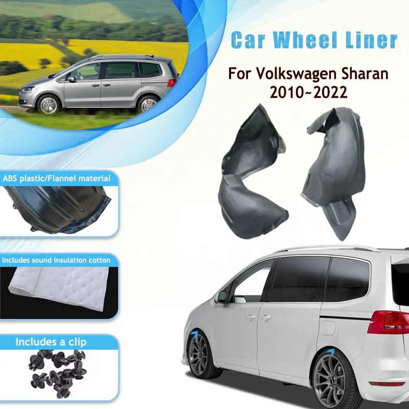 Car Wheel Liner Fender For VW Volkswagen Sharan 7N SEAT Alhambra 2010-2020 Cotton Left Right Wheel Decorative Mudflap Side Panel