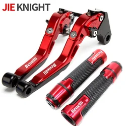 Motorcycle CNC Adjustable Clutch Brake Levers Handlebar Hand Grip For BENELLI TNT 125 135 TNT125 TNT135 2016-2017