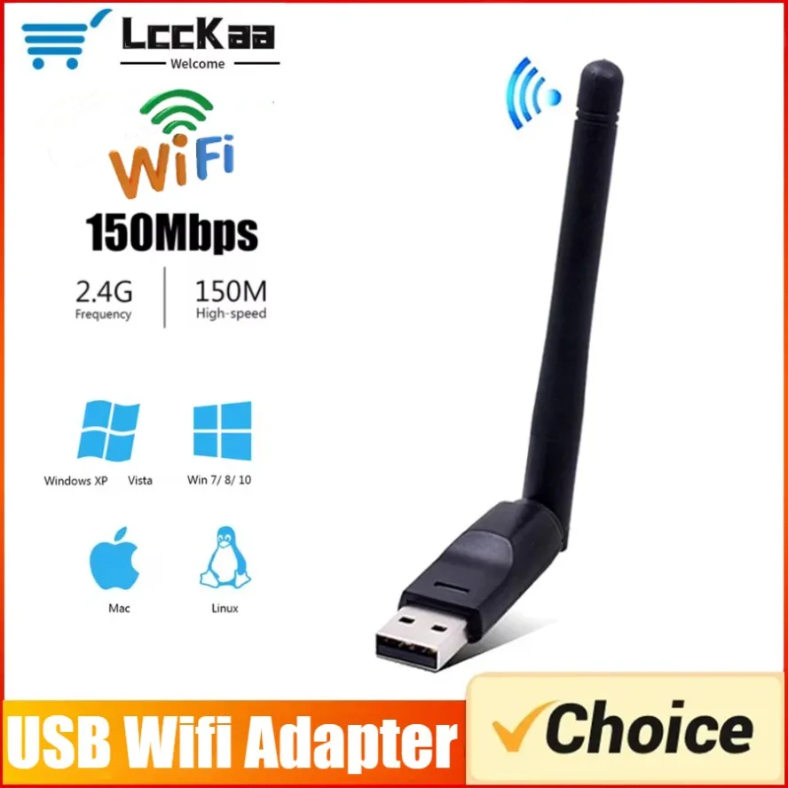 

Wireless USB Wifi Adapter 150Mbps Wireless Network Card USB Wifi Antenna Adapter Wifi Receiver Transmitter Soft-AP Drop Shipping