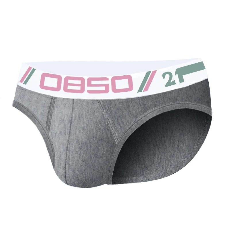 جديد ملابس داخلية للرجال منتصف الخصر موضوع القطن تنفس رسالة الشباب الملابس الداخلية الرجال مثلث السراويل