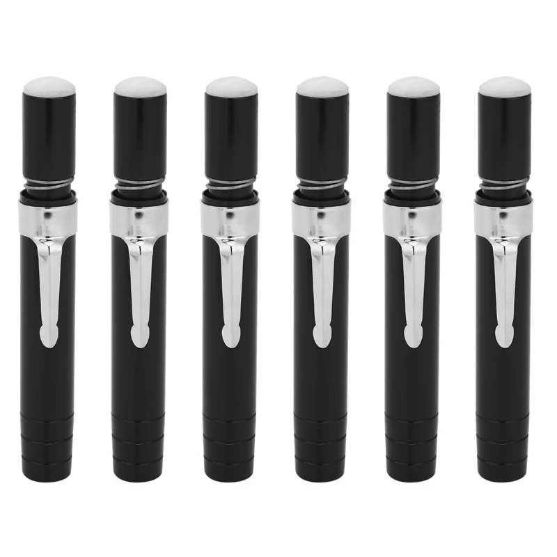 

6 Pcs Black Aluminum Alloy Chalk Keeper Holder (Black)