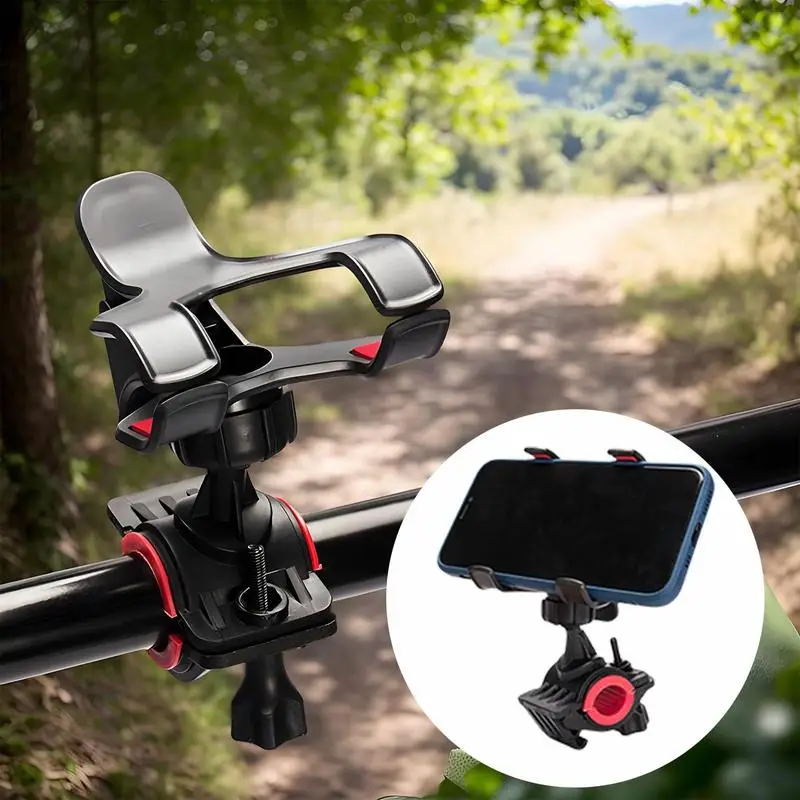 Крепление для сотового телефона на велосипеде, держатель для телефона на горном велосипеде, вращение на 360 градусов, навигация, аксессуары для смартфонов для мотоцикла на открытом воздухе