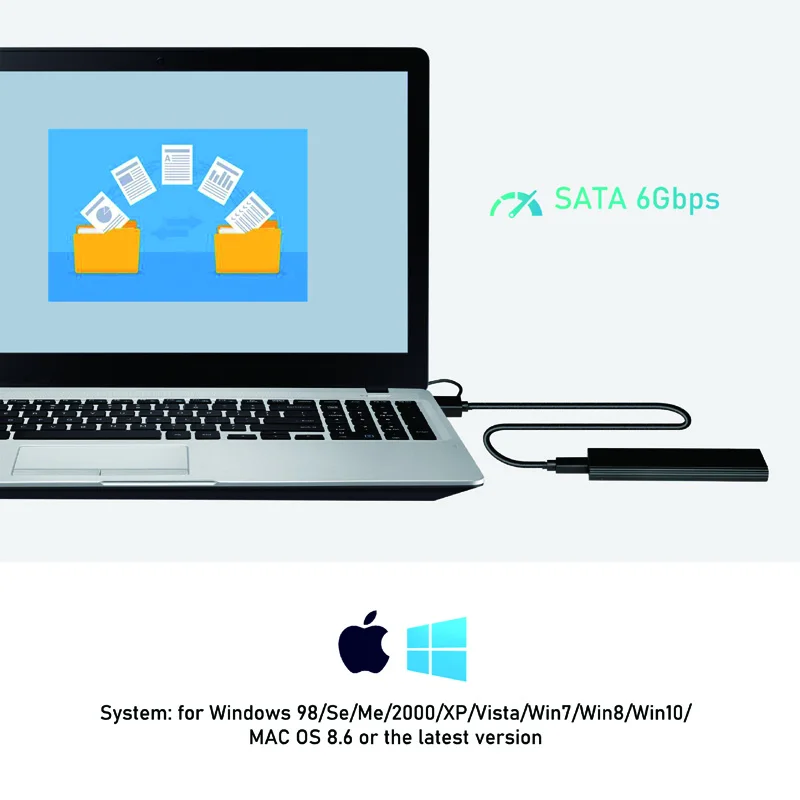 M.2 ssd fall usb 3,1 bis m.2 ngff ssd gehäuse solid state drive externes gehäuse adapter uasp super speed für m2 ssd