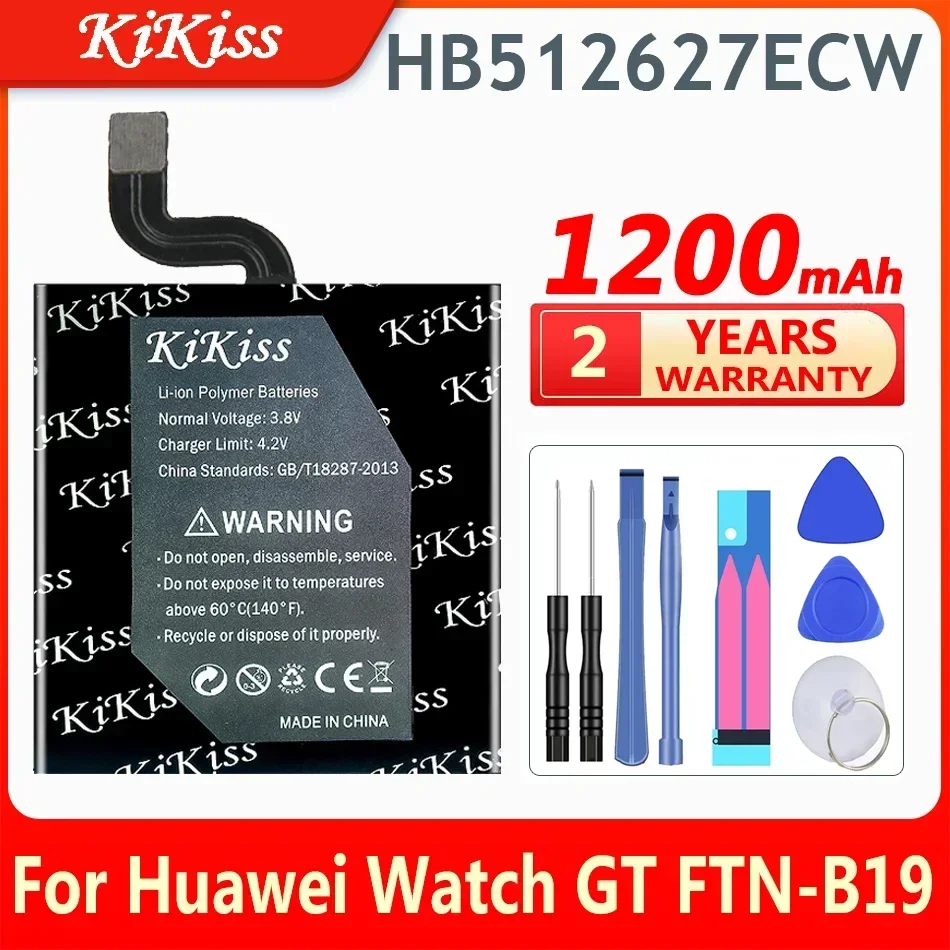 KiKiss 1200mAh HB512627ECW+ Battery for Huawei Watch GT 46mm FTN-B19