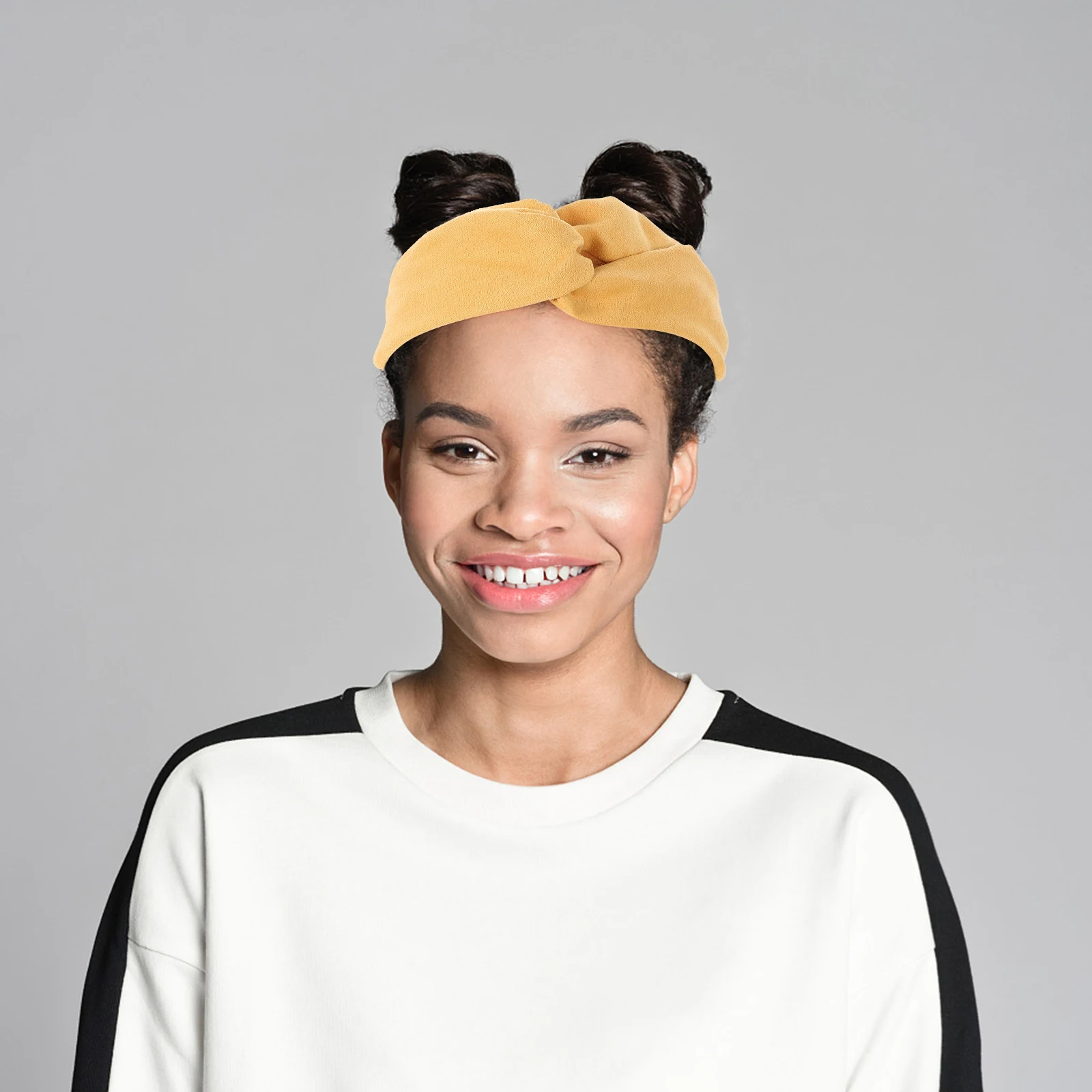 

6pcs Wide-Brimmed Hairband Fashion Knotted Headband Cross-Knotted Elastic Cloth Headscarf For Daily Sports Yoga Exercise Stylish