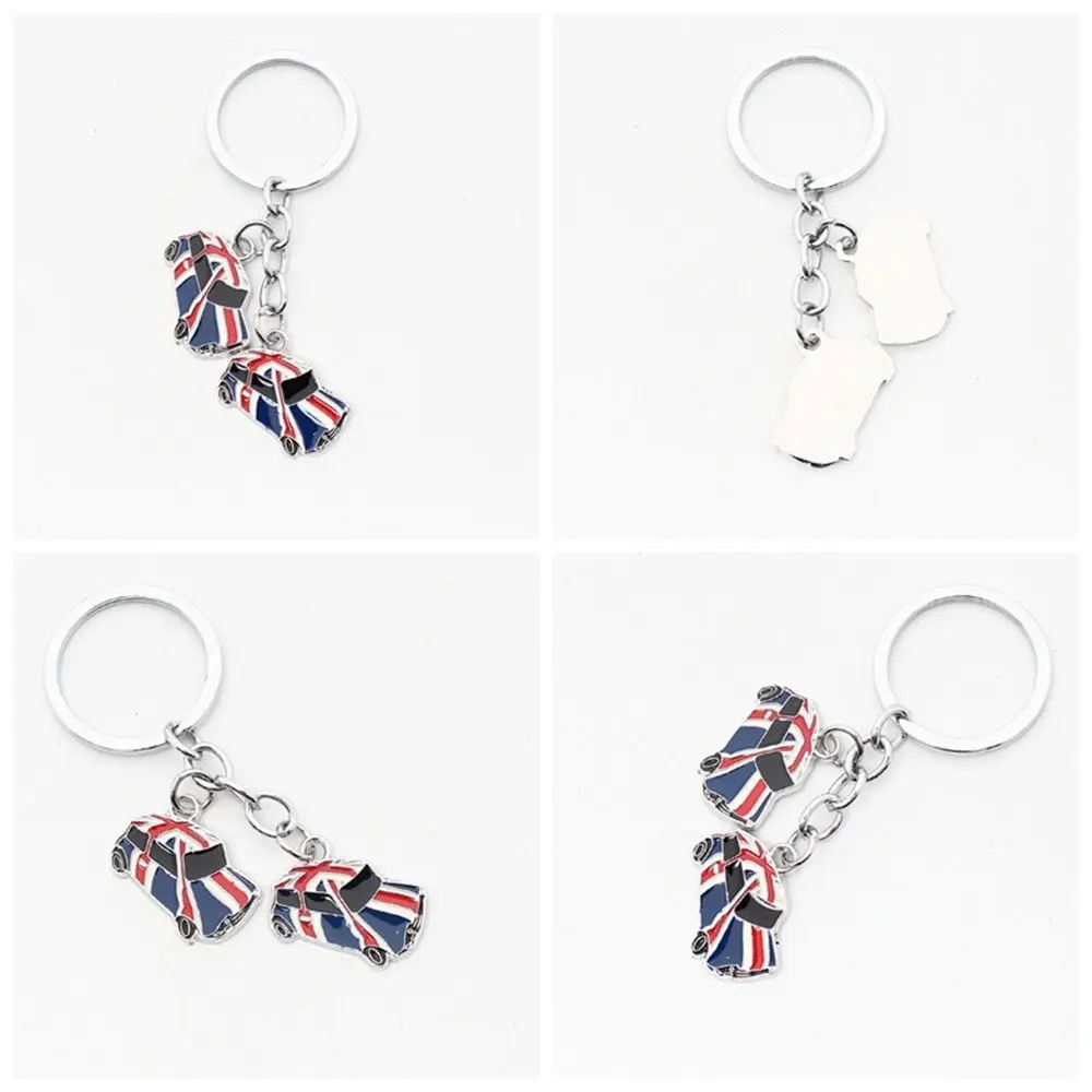 Metal Key Chain Souvenir Gift Excellent Quality GB British Flag Heart Pendant Union Jack Keyring UK Flag Keychain