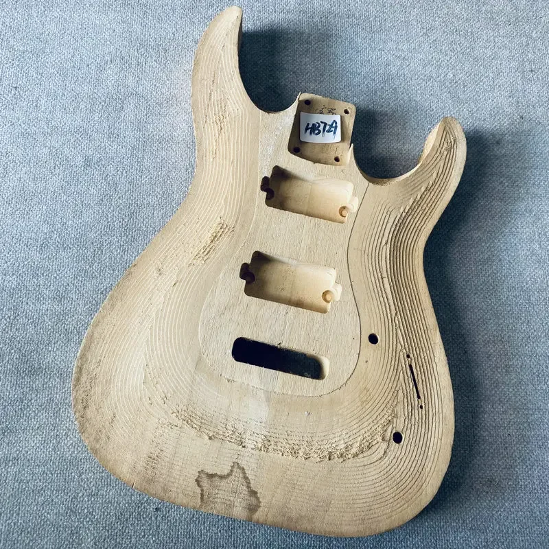 

HB729 индивидуальный заказ, незаконченный корпус электрогитары, 2 звукоснимателя-хамбакера с индивидуальным тремоло и мостами для DIY