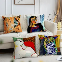 Art Pablo Picasso Cubism Abstract For Bedroom Car Coffee Shop Room Soft and Living Room Sofa Decorative Pillow Cover Case
