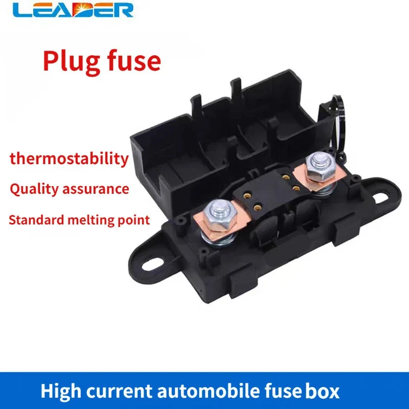 LEADER SOLAR 1pcs  ANM-H3 MEGA Auto Fuse Holder/ANM Bolt-on Blade Fuse Holder Flat Type Fuse 50A / 125A / 200A /300A Fuse Box