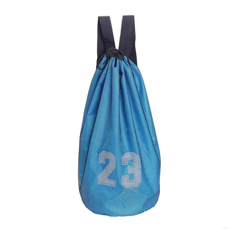 92ME 1Pc Fitness Volleyball Soccer Training Drawstring Storage Bag Shoulder Mesh Pack