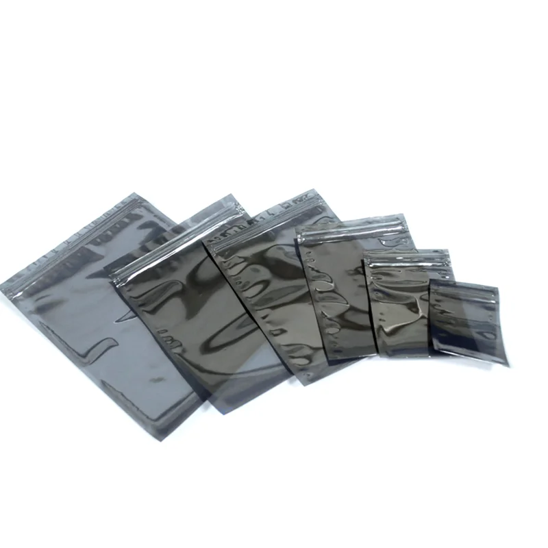 6*9cm Anti Static Shielding Bags ESD Anti-Static Pack Bag Zip Zipper Lock Top Waterproof Self Seal Antistatic Package Bag