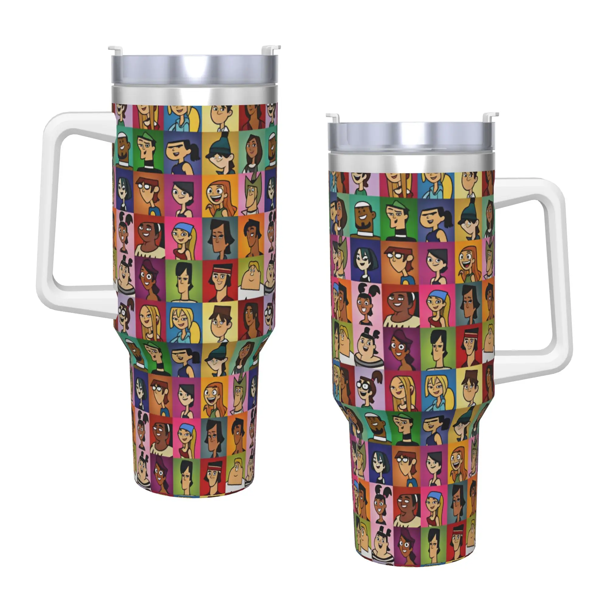 Totals Dramas Characters Stainless Steel Tumbler Beach Mugs Cup Large Coffee Mug Heat Preservation Cold and Hot Water Bottle