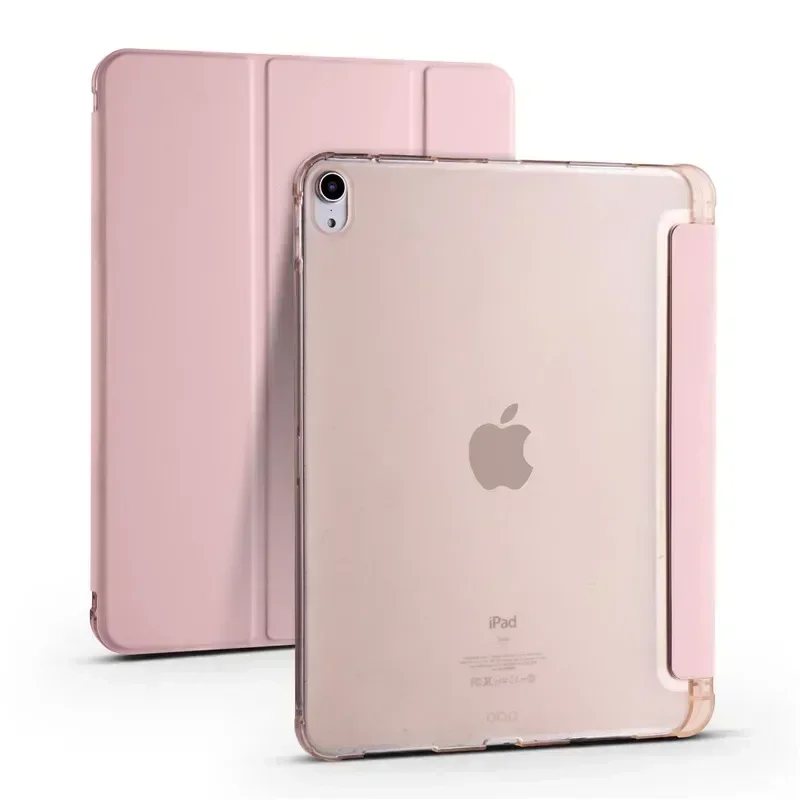 For iPad Air 11 2024 Case with Pen Holder Trifold TPU Back Stand Tablet Coque For iPad Air 6 6th Gen iPad Air M2 Case 11 inch image 2