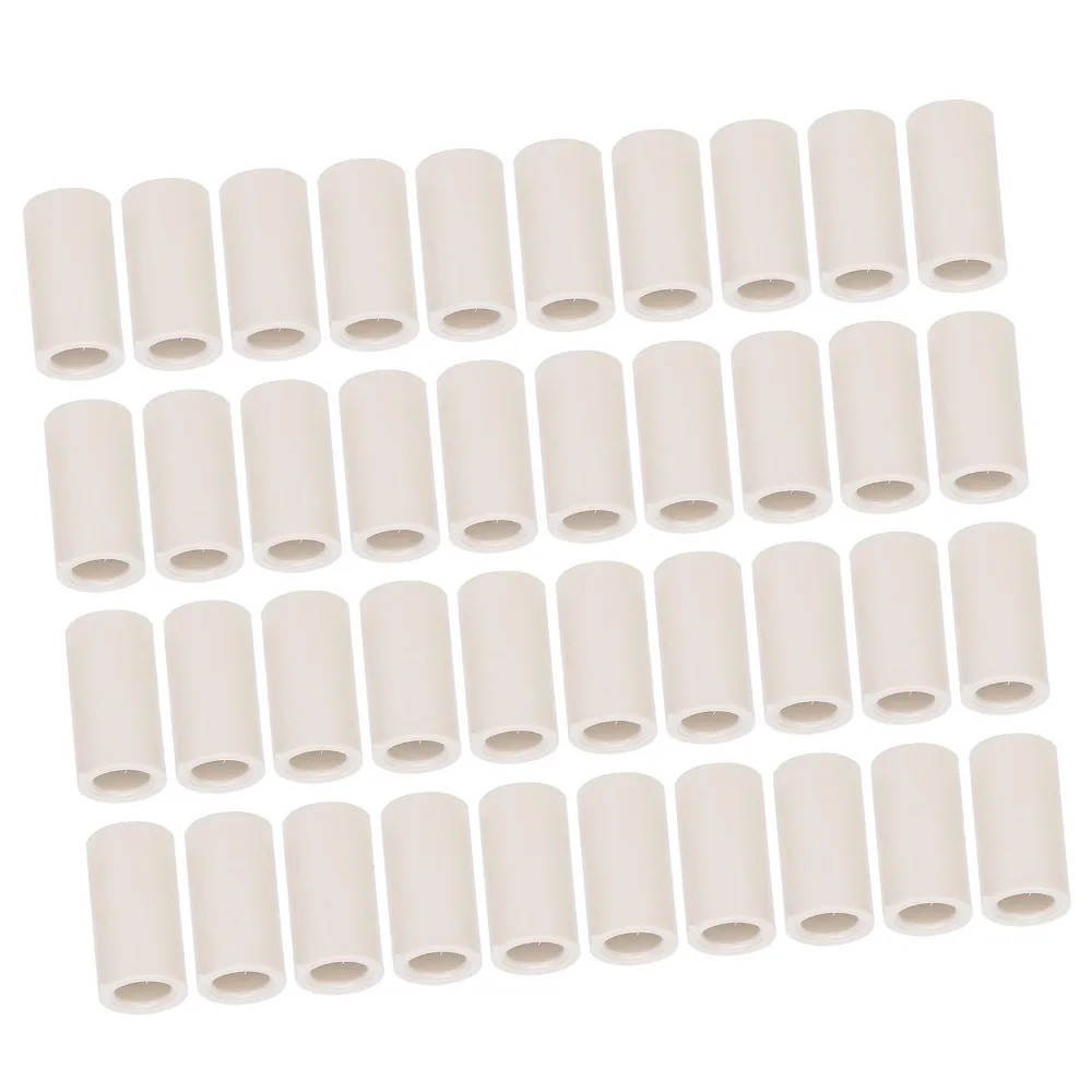 

40pcs White Pool Stick Tips Fiber White Fiber Pool Cue Ferrules Tubes Slip On Billiard Cue Ferrules Billiards Repair