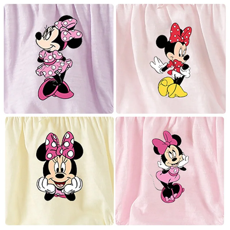 5 Pcs/Box Children Triangle Underwear Minnie Princess Cartoon Girls Panties Soft Cotton Kids Knickers Breathable Girls Briefs