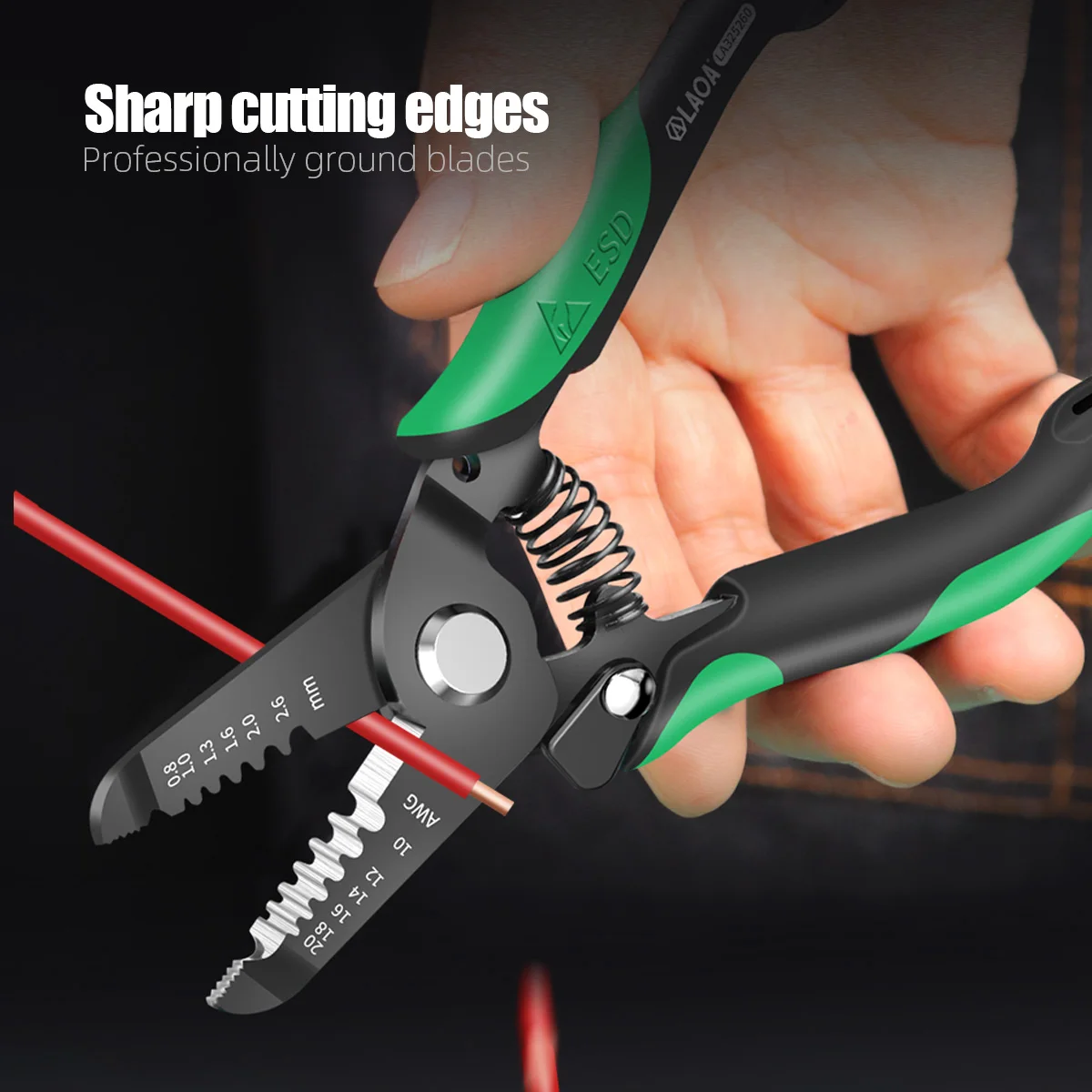 LAOA Anti Static Wire Stripping Pliers Professional ESD Safe Electronics Tool For Electrician Precision Ergonomic Design Durable