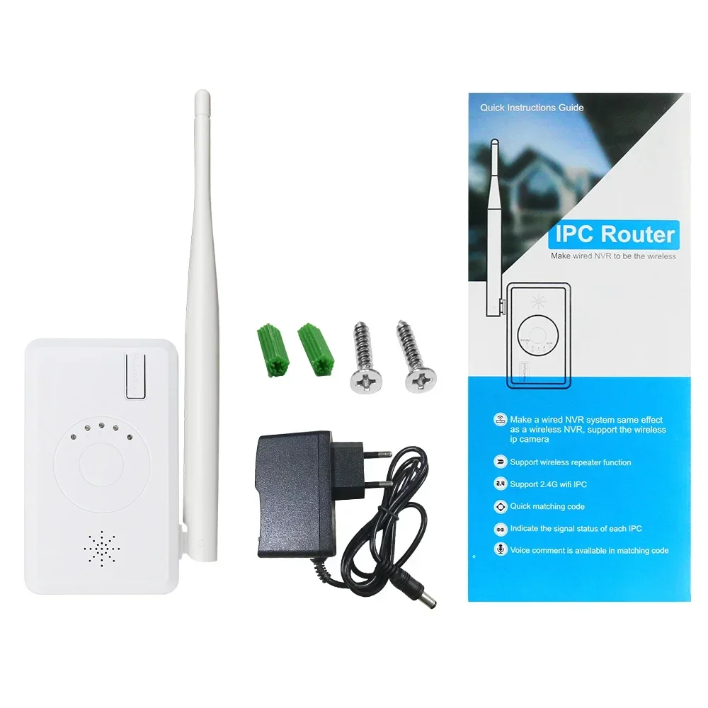 Verleng het WiFi-bereik voor thuisbeveiligingscamerasysteem Draadloze IPC-router / repeater Universeel (1 stuks)