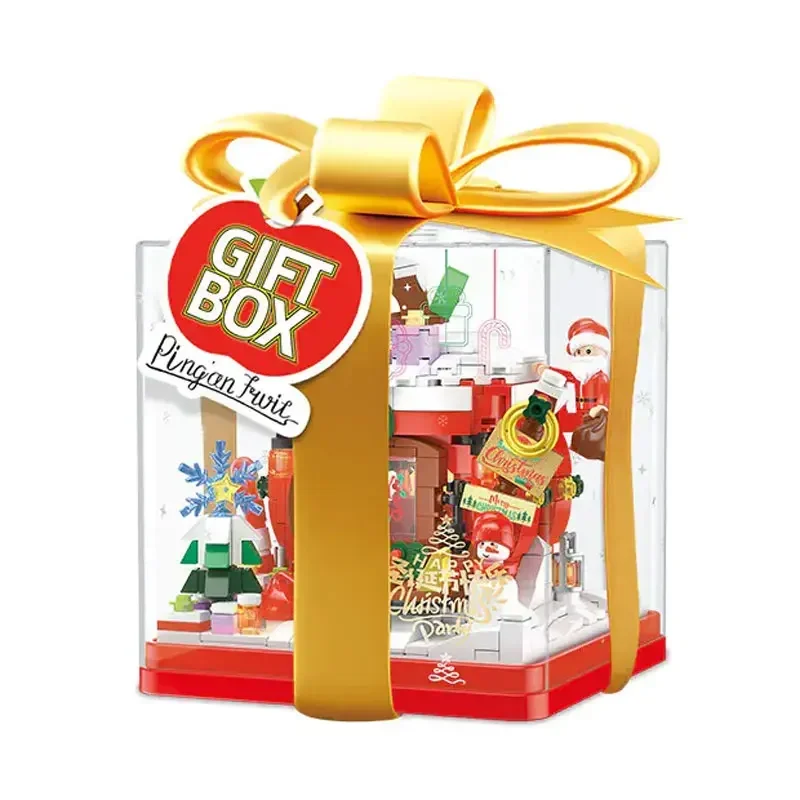 Christmas Santa Apple House Building Blocks DIY Toy Halloween/Thanksgiving Day/Christmas Children Kid Gift