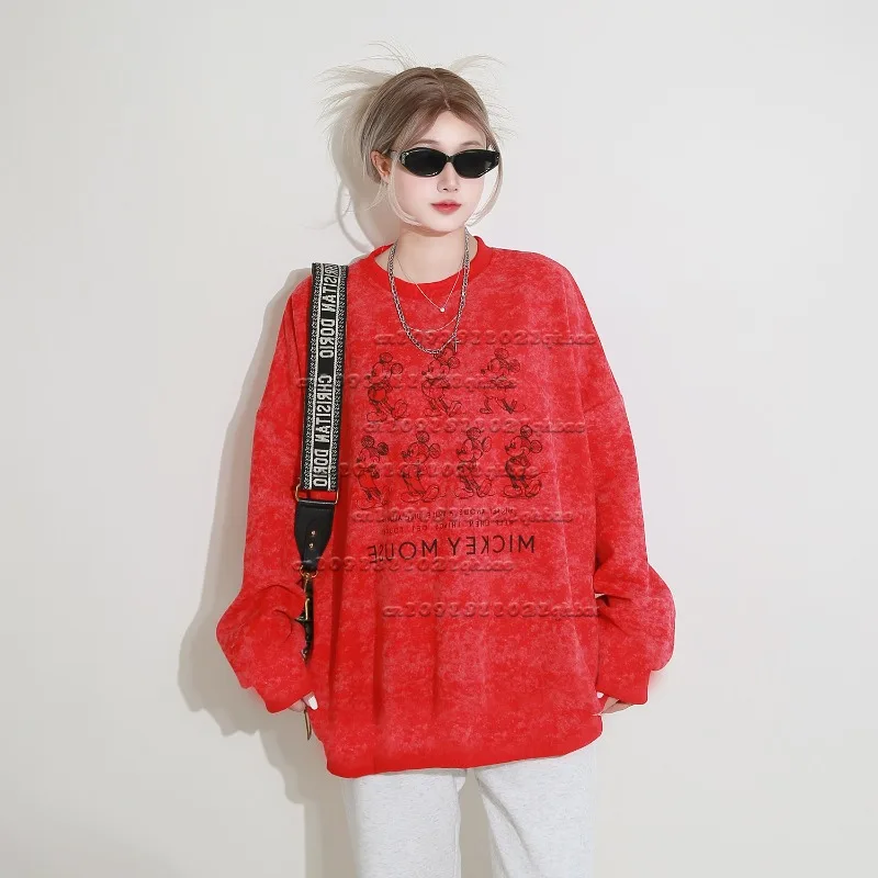 

Autumn New Style Spring and Autumn American Cartoon Pattern 3D Printed Loose and Versatile Quick Drying Top Trendy