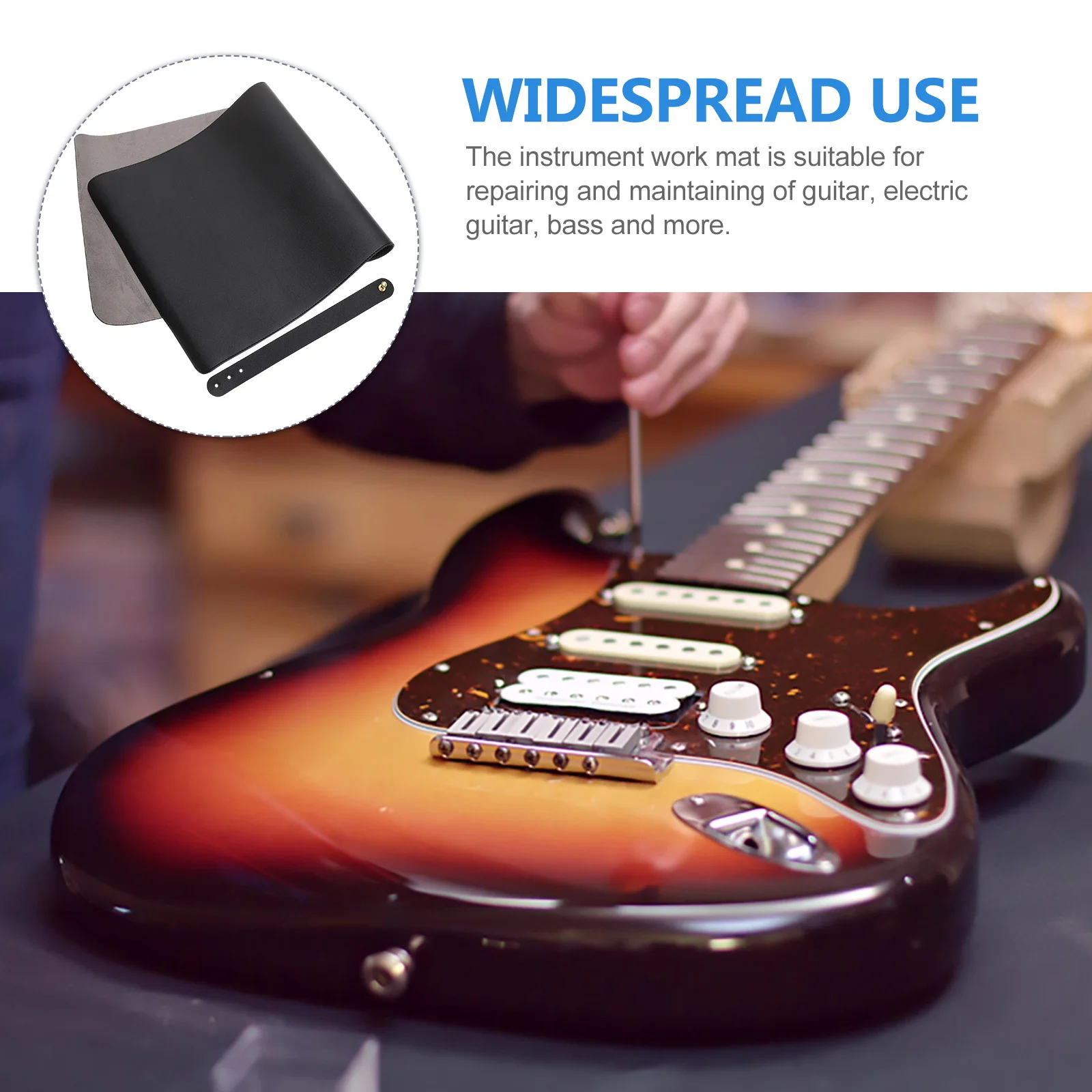 

1Set Guitar Neck Pillow Rubber Work Mat Durable Repairing Tool Support for Guitar Bass Maintenance Kit Ukulele Mat