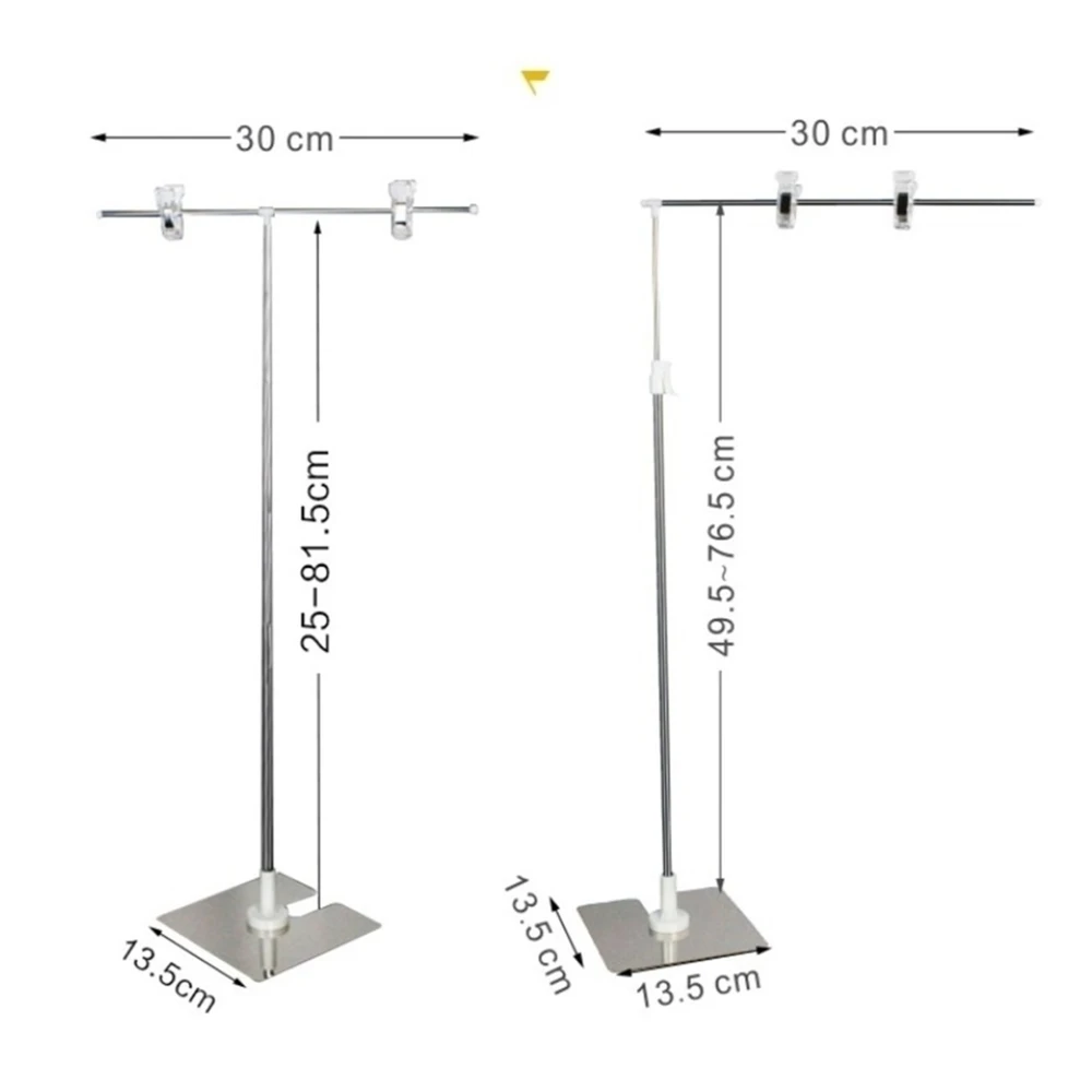 Soporte de carteles de acero inoxidable con pantalla ajustable en altura, soporte de señal de promoción, estantes de exhibición de cartón para ventas