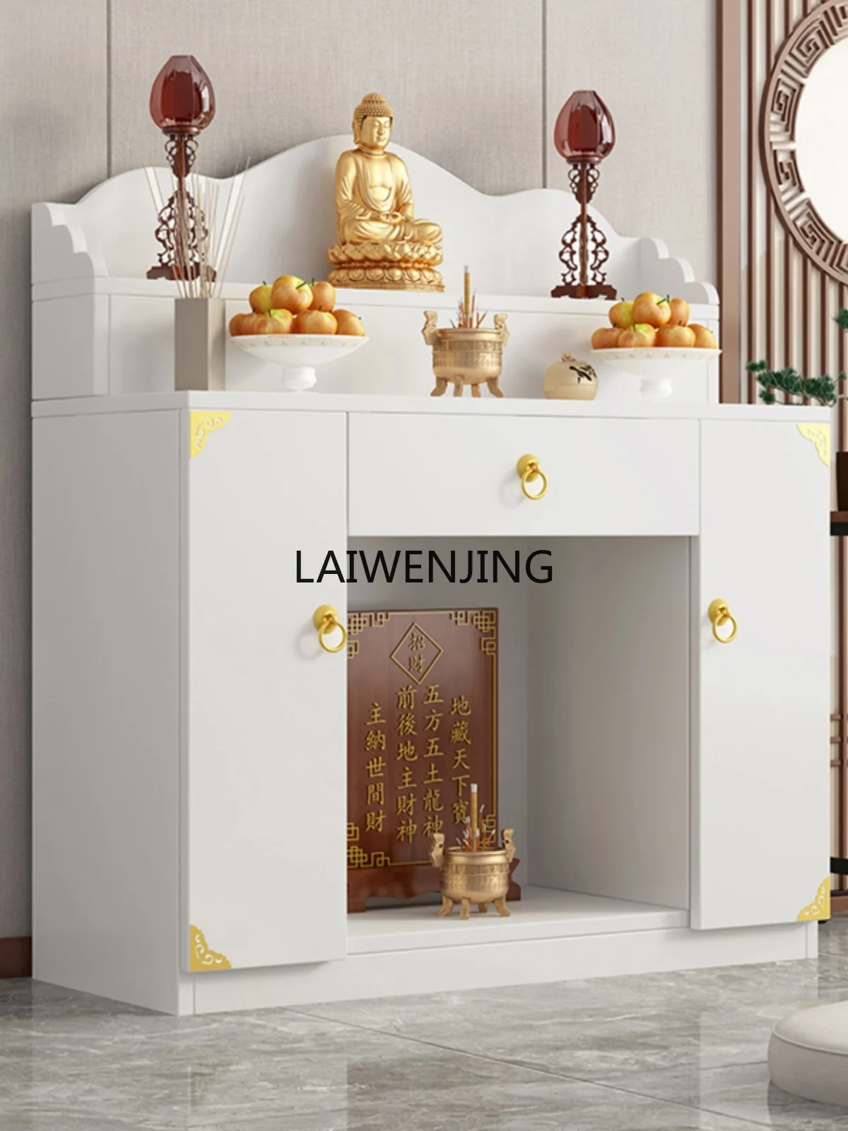 LY simple table Buddhist platform light luxury Zhongtang incense case modern widening and heightening Buddhist platform