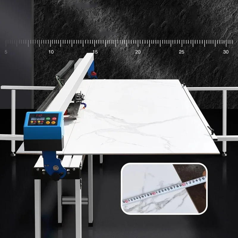 2300W Automatic Ceramic Tile Cutter with Laser, 1250-1850MM Push Knife Chamfering Parquet Slotting Machine