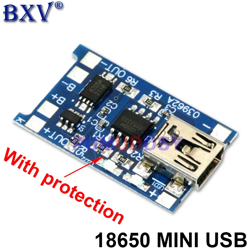 Igmopnrq 5V Micro USB 1A 18650 TP4056 Lithium Battery Charging Board TYPE-C/Micro/Mini USB With Protection Charger Module