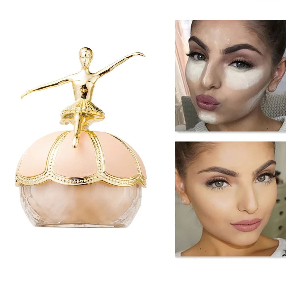 Gezicht Loose Setting Powder Foundation Mineraal Waterproof Make-up Oliecontrole Professioneel Dames Cosmetisch Private Label