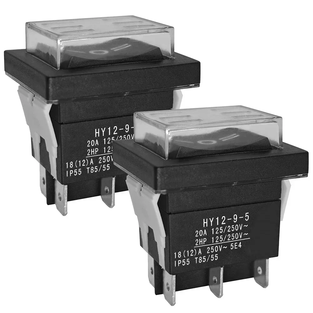

High Performance Rocker Switch Set Rated at 20A with Efficient Dual Voltage Capability Suitable for Many Applications