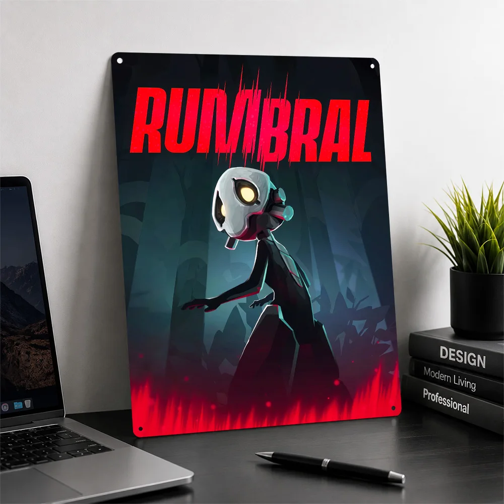 Rumbral Game Personalized 3D Textured Metal Poster Wall Art Tinplate Sign for Luxury Decoration Home Decor Accessories Wand Deko