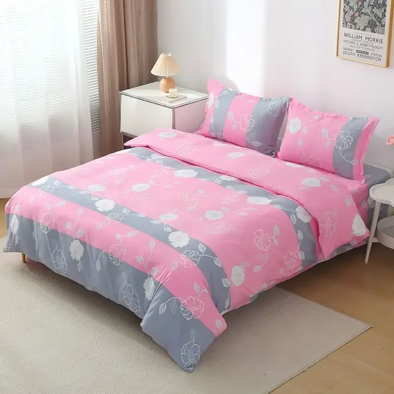 Spring Collection Mediterranean Print Duvet Cover 200X230CM Breathable Bedding Set For Sensitive Skin Home Decor