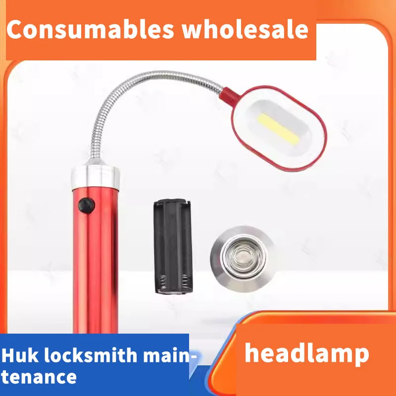 for HUK Suitable for locksmith's maintenance lighting-red square head lighting lamp working in dark at night