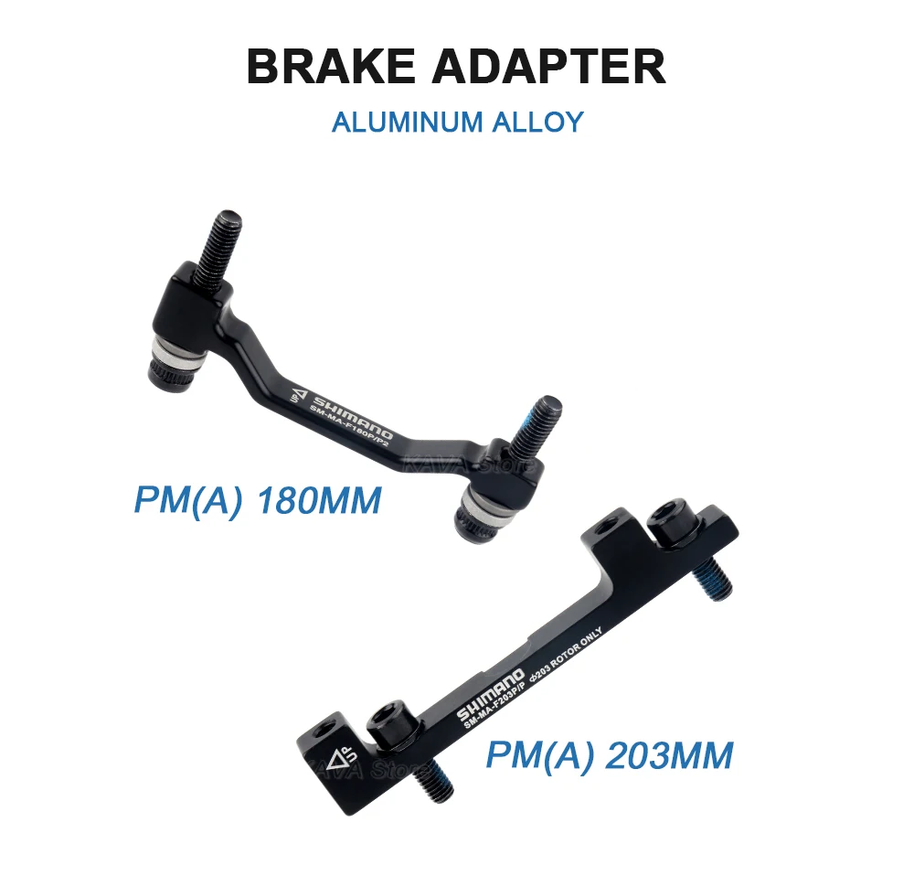 SHIMANO MTB Bremsscheibenadapter PM A 180 mm 203 mm Bremsscheibe Post Mount Konverter Ultraleichte Mountainbike-Teile – Detail 5
