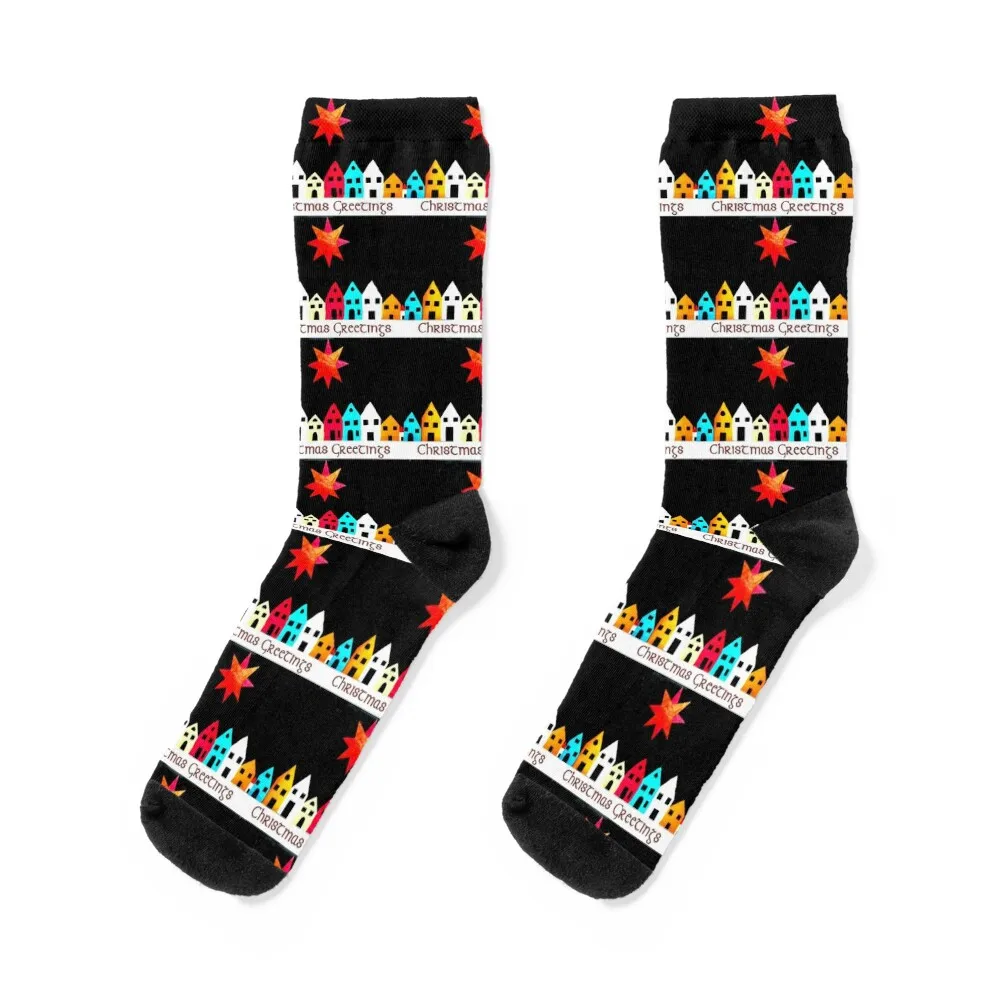 

Christmas Greetings Socks halloween socks funny gift Climbing socks Funny socks Men Socks Women's