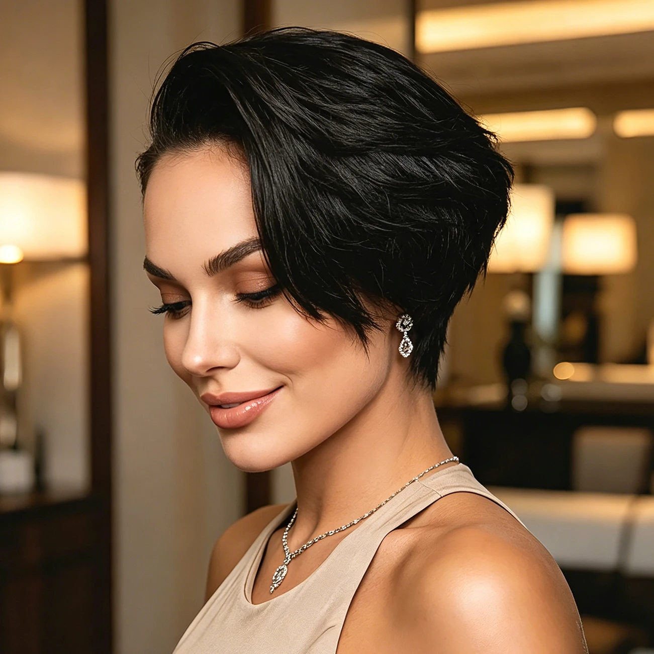 t-part-lace-closure-pixie-cut-wig-transparent-lace-human-hair-wig-natural-color-for-women