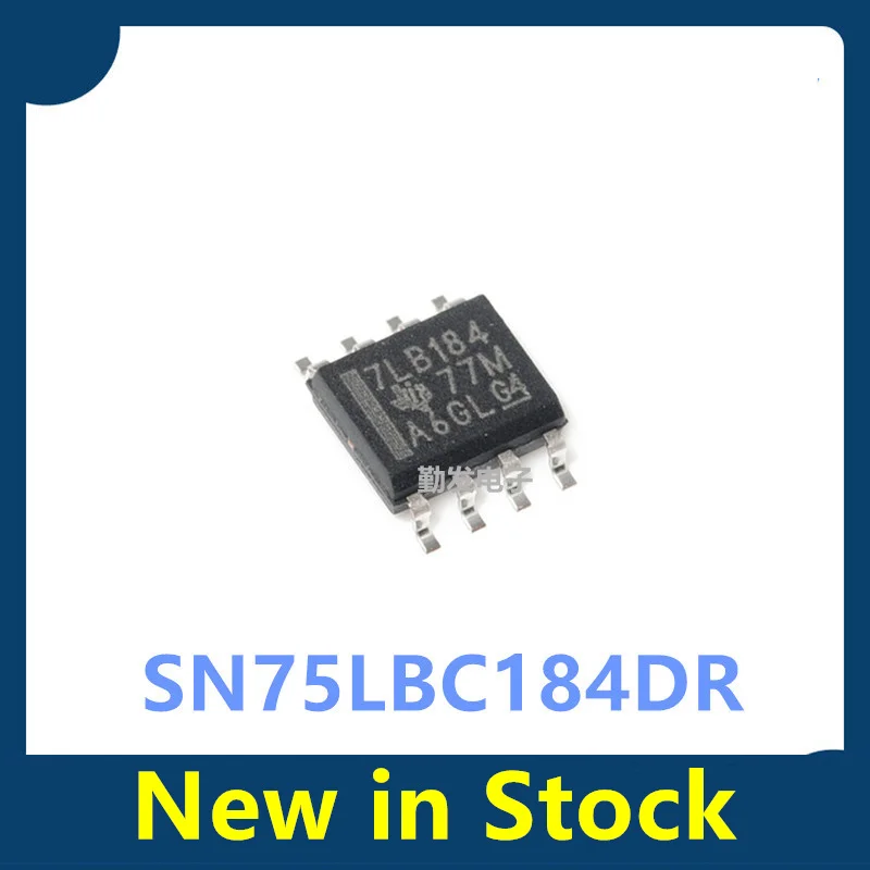 10PCS SN75LBC184DR 7LB184 Line Driver Chip, Transceiver IC, Surface-mount SOP8