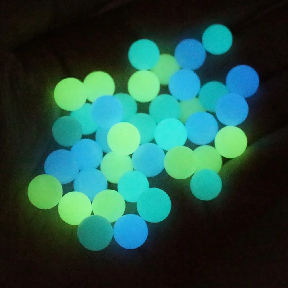 20 Pcs/Pack OD 4mm 6mm 8mm Blue/Green/BLue Green Luminous Quartz Ball