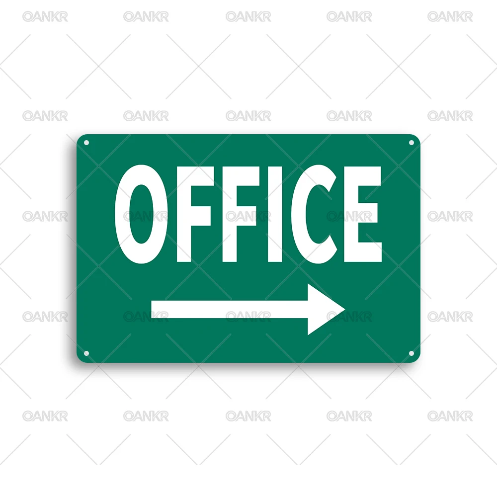 Vintage Office & Craft Room Metal Tin Sign Retro Inspirational Quote Wall Art Decor Plaque for Home Studio Office Entryway Sign