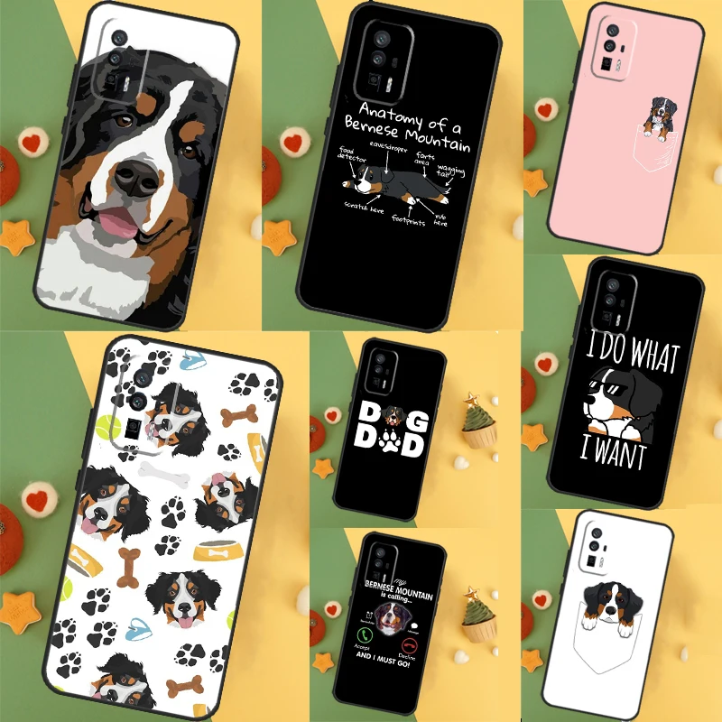  Bernese Mountain Dog Case For POCO F6 Pro X6 X5 X3 F3 F5 M6 M5s Xiaomi 14 Ultra 12 13 Lite 11T 12T 13T Pro Cover