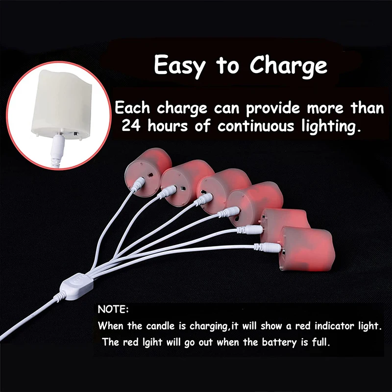 USB Charging Candle Accessories Charging Cable White Charging Cable USB To DC Interface Led Candle Light USB Charging Cable