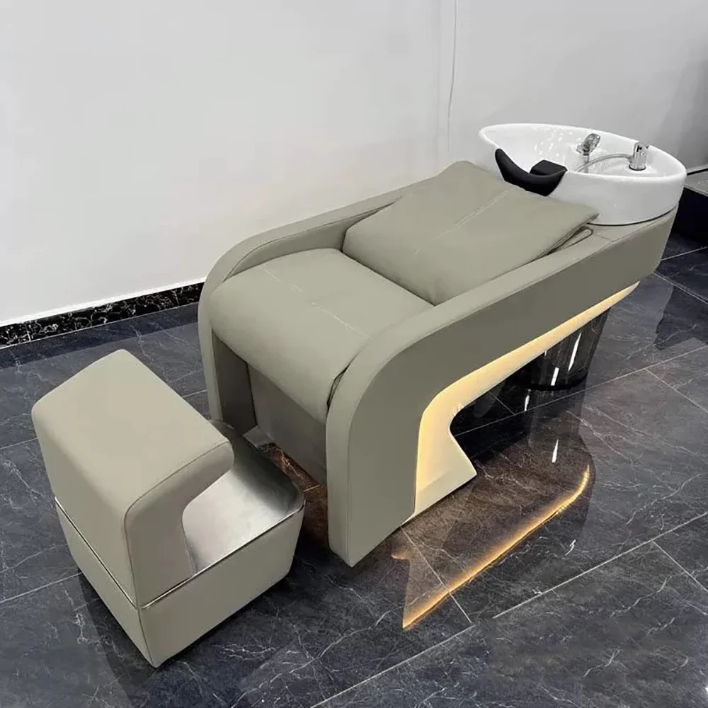 

Massage Luxury Shampoo Bed Fashion Modern Delicacy Simple Shampoo Recliner Unique Nordic Cadeira De Barbearia Salon Furniture