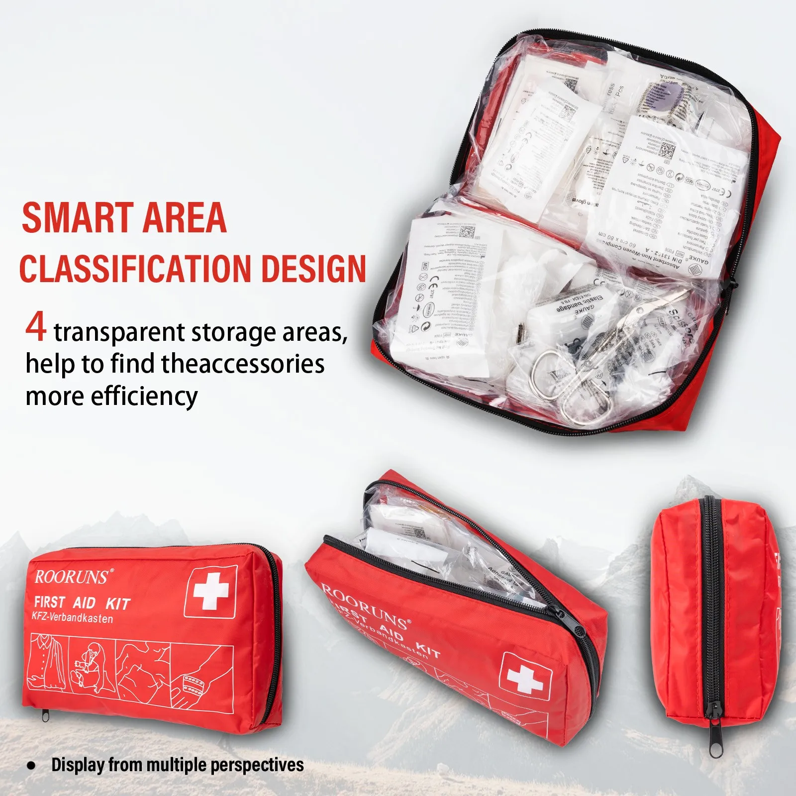 

Car First Aid Kit 41pcs Survival Equipment For Camping Traveling Home Office Bag Self-defense Medical Survival Pouch ifak